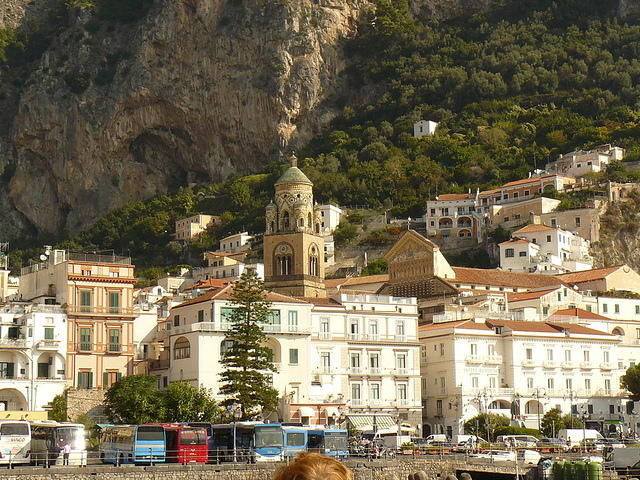 Amalfi a tengerről