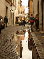 eső után a Trasteverén
