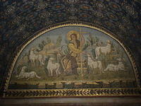 32 a Galla Placidia síremlék freskórészlete